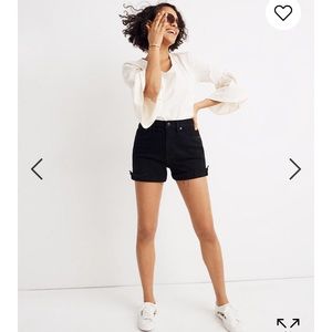 FLASH SALE Madewell high rise denim short in black